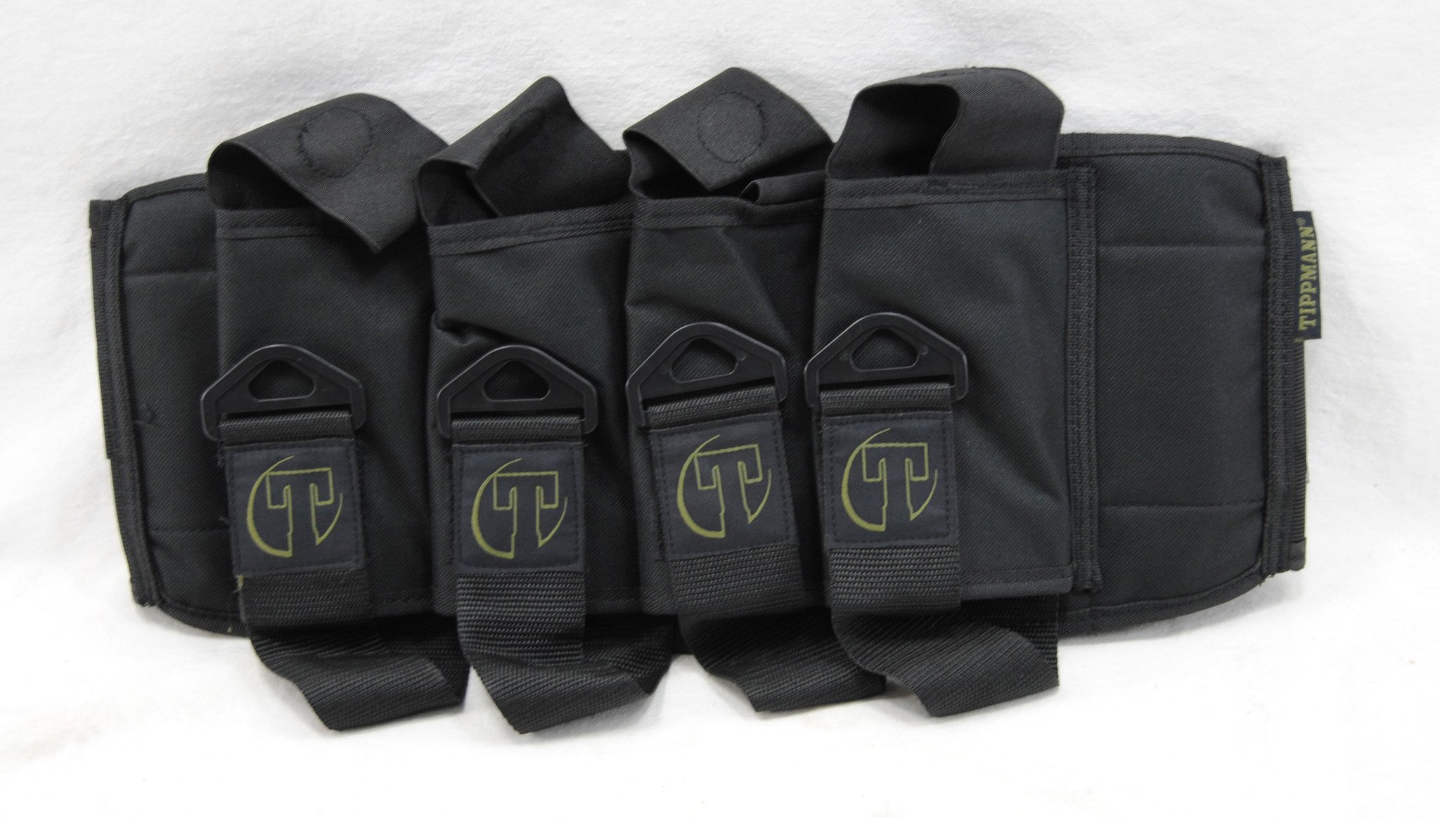 Tippmann Sport Series 4-Pod Paintball Harness - Adjustable Belt For 22-44 Inch Waist, Holds Four 140-Round Pods