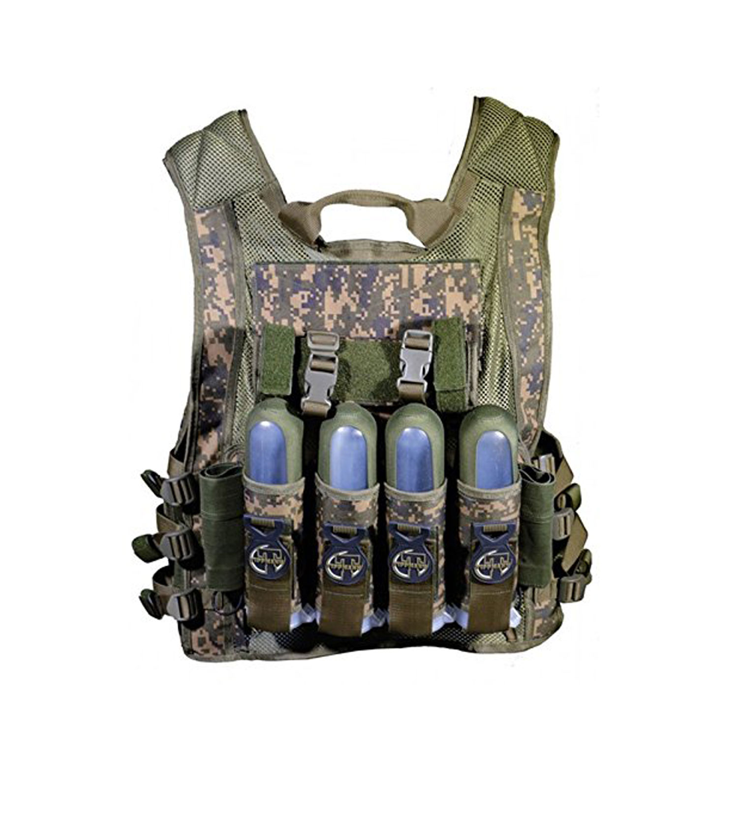 Tippmann Pro Tactical Vest Paintball Camo Mesh Pod Pack Tank Pouch NEW